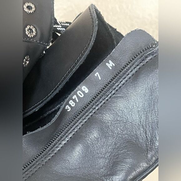 La Canadienne Clover Leather combat Moto Bootie. 7. New - Picture 17 of 17